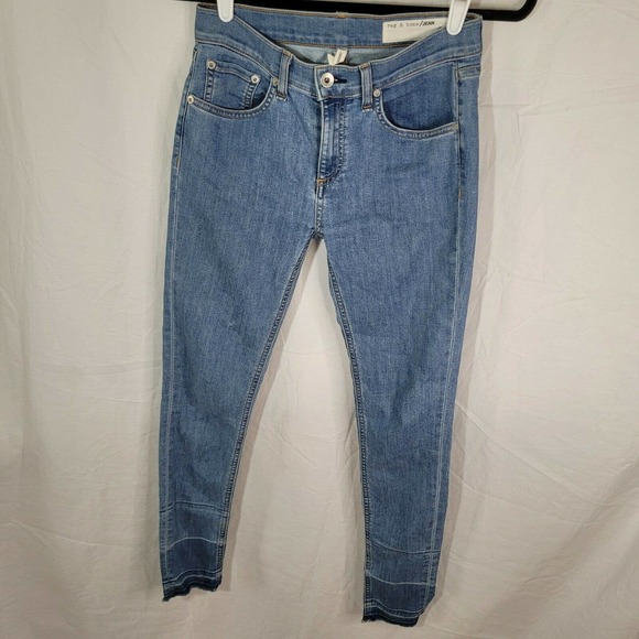 Rag and Bone Mid- Rise Ankle Skinny Light Wash 26 - Picture 1 of 5